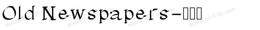 Old Newspapers字体转换 Old Newspapers字体转换